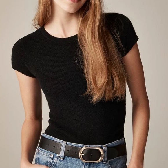 J.Crew Classic Black Cashmere Top - XS - NWTS!! - Picture 1 of 6
